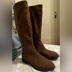 Dr. Scholl's Brown Wide Calf Boots